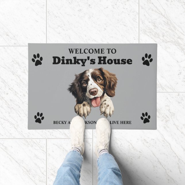 Cute English Springer Spaniel Doormat (Indoor)