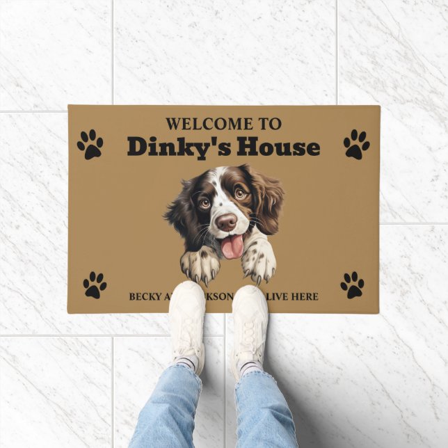 Cute English Springer Spaniel Doormat (Indoor)