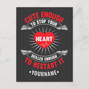 Cute Enough to Stop Your Heart Skilled Enough to Postcard