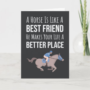 Cute Equestrian Cards Animal Horses Equine Riding
