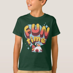 cute eskimo drawings, "Fun Time" quotes T-Shirt