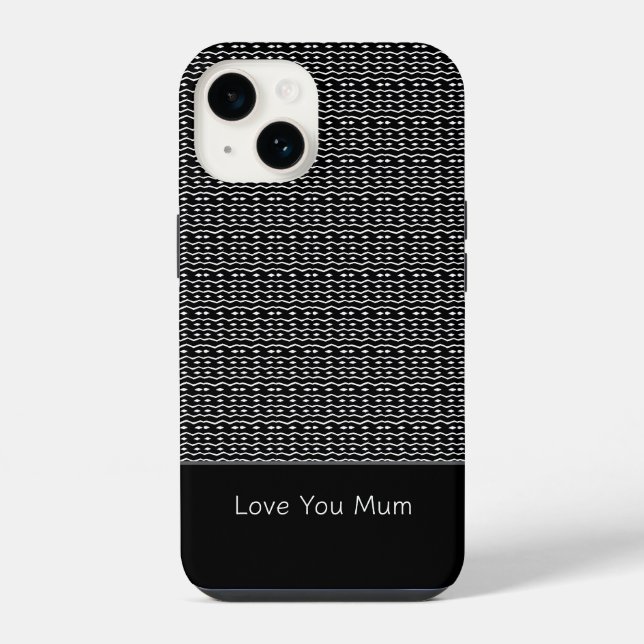 Cute Ethnic African art Pattern Mom's  iPhone Case (Back)