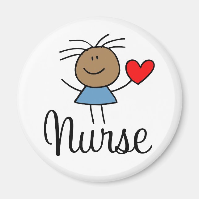 Cute Ethnic Nurse Magnet (Front)