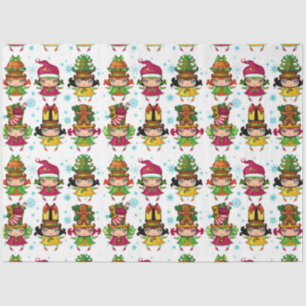 Cute European Girl Character 2 Tissue Matches Tote Paper