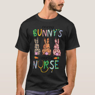 Cute Every Bunnys Is Favourite Nurse Cute Bunnies T-Shirt