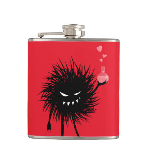 Cute Evil Character Love Potion Hip Flask