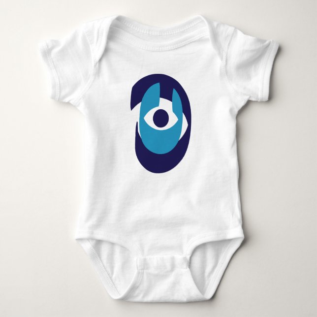 Cute Evil Eye Baby Bodysuit – Modern Nazar Amuletv (Front)
