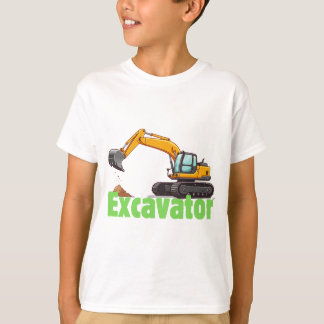 Cute Excavator Kids T-Shirt