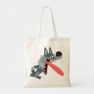 Cute Excited Cartoon Wolf Bag