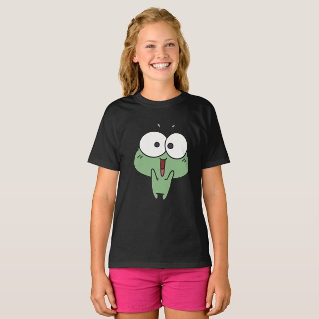 Cute excited frog T-Shirt (Front Full)