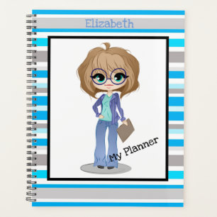 Cute Executive Cartoon Women Planner