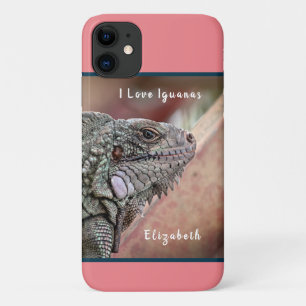 Cute Exotic Reptile Iguana Pet  Animal  Case-Mate iPhone Case