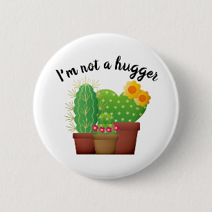 Cute Expression Cactus / Succulent Button