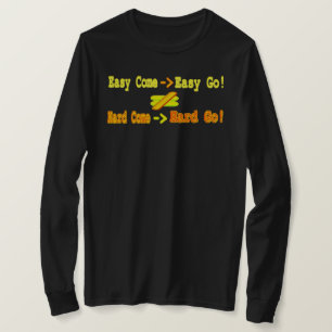 Cute Expression Design Easy Come Equation. Buy Now T-Shirt