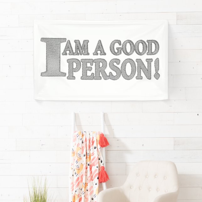 Cute Expression Design "GOOD PERSON" Buy Now Banner (Insitu)