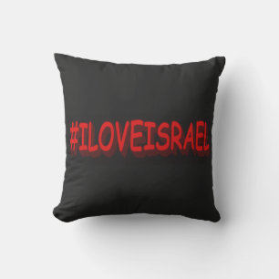 Cute Expression Design "#ILOVEISRAE". Buy Now Cushion