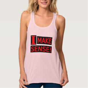 Cute Expression Design "Make Sense" Buy Now Singlet