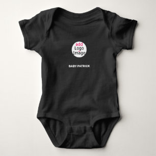 Cute Extravagant Professional Customisable Black Baby Bodysuit