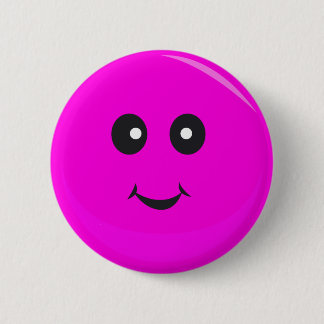 Cute Face 6 Cm Round Badge