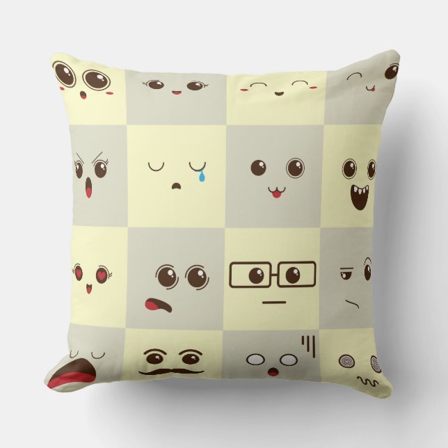 Cute face cushion (Front)
