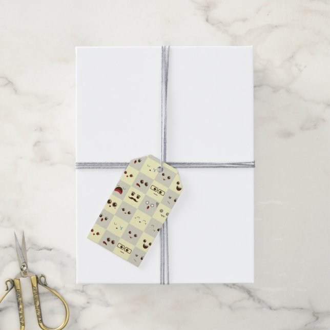 Cute face gift tags (With Twine)