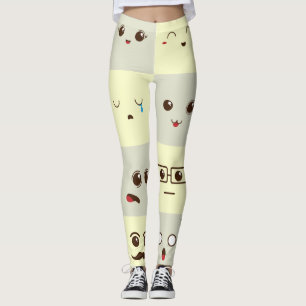 Cute face leggings