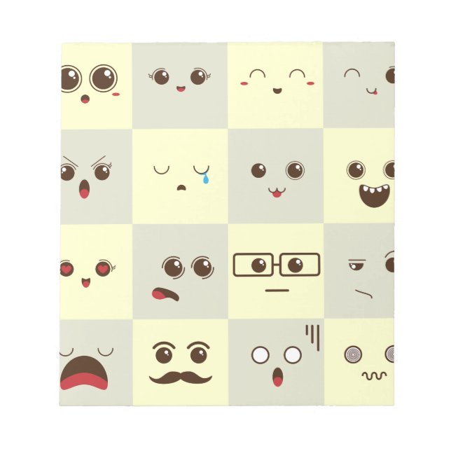 Cute face notepad (Front)