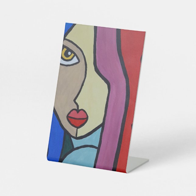 cute face pedestal sign (Front)