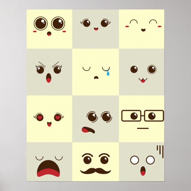 Cute face poster (Front)
