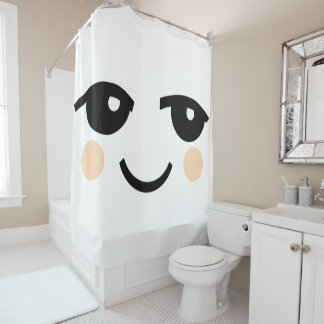 CUTE FACE SHOWER CURTAIN