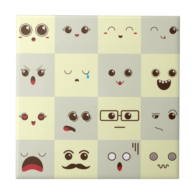 Cute face tile (Front)