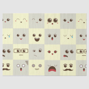 Cute face tissue paper