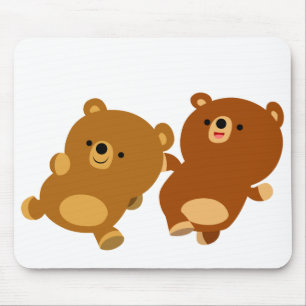 Cute Facetious Cartoon Bears Mousepad