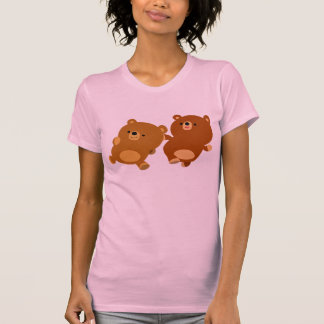Cute Facetious Cartoon Bears Women T-Shirt