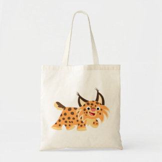 Cute Facetious Cartoon Bobcat Bag