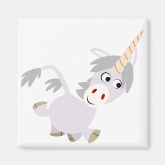 Cute Facetious Cartoon Unicorn Magnet