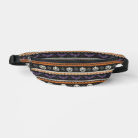 Cute, fair isle/colorwork Halloween skull & bats