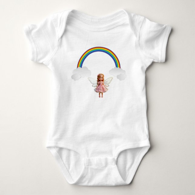 Cute Fairies Baby Bodysuit (Front)