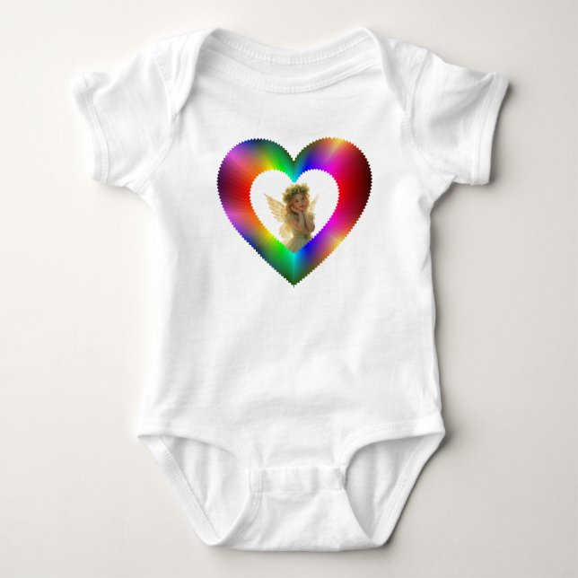 Cute Fairies Baby Bodysuit (Front)
