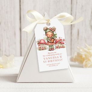 Cute Fairy 2nd Birthday Pastel Pink Favour Gift Ta Tags