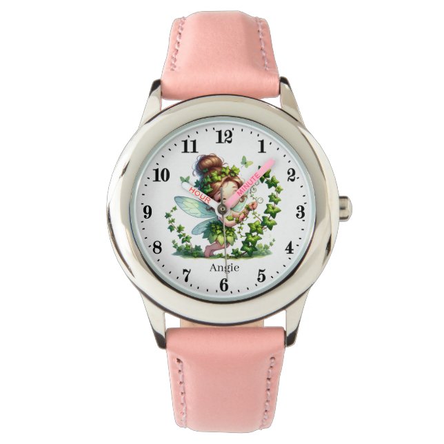 Cute fairy add name girls Watch (Front)