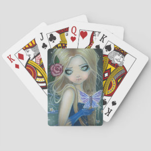 Cute Fairy and Butterfly Fantasy Art Playing Cards