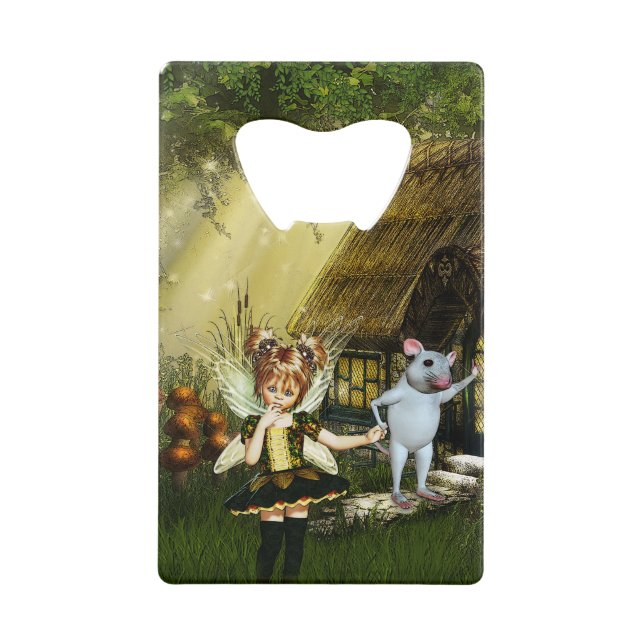 Cute Fairy And White Mouse (Front)