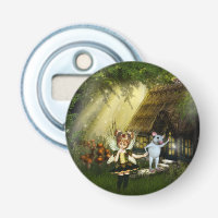 Cute Fairy And White Mouse