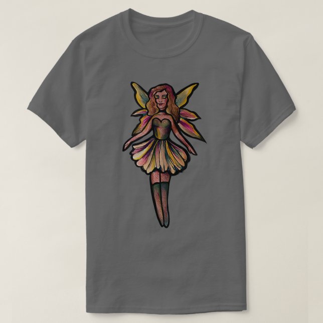 Cute fairy art druid fairies designs by Lacy  T-Shirt (Design Front)