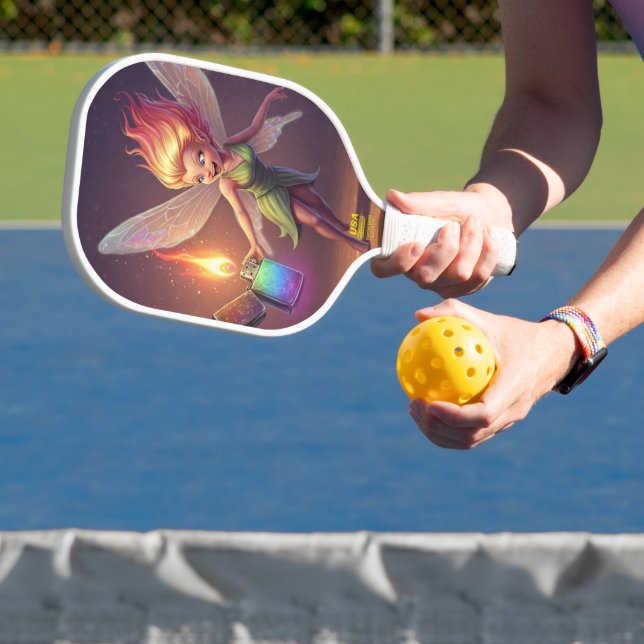 Cute Fairy Bridal Shower Pickleball Paddle (Insitu)