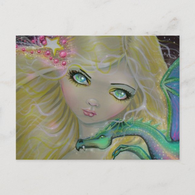 Cute Fairy Dragon Postcard (Front)