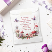 Cute Fairy First Birthday Favour Treat Grab Bags
