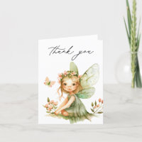 Cute Fairy First Birthday Invitation