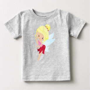 Cute Fairy, Forest Fairy, Magic Fairy, Blonde Hair Baby T-Shirt